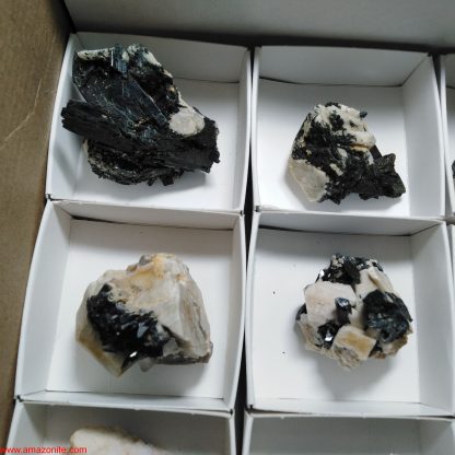 One Box of 12 Aegerine/Feldspar Mineral Specimens From Malawi - Image 6