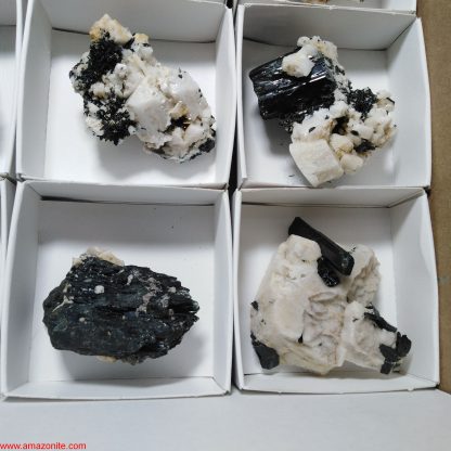 One Box of 12 Aegerine/Feldspar Mineral Specimens From Malawi - Image 3