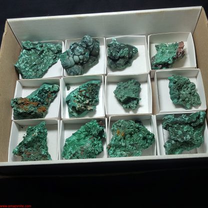 One Box Of 12 Malachite Mineral Specimens From Congo - Image 2