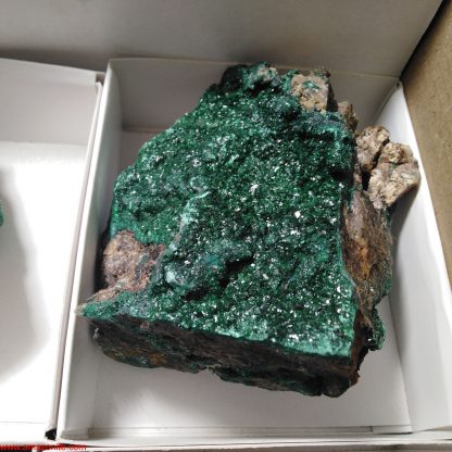 One Box of 6 Malachite Mineral Specimens From Congo Chrispian Boyd - Image 4