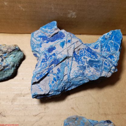 One Box Of 5 Azurite Mineral Specimens From Congo (Clearance Sale) - Image 5