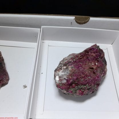 One Box Of 6 Colbaltion Calcite Mineral Specimens Chip Fryer - Image 5