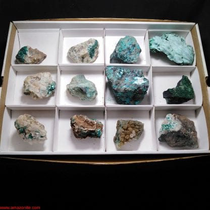 One Box of 12 Assorted Mineral Specimens From Congo Todd Wethy