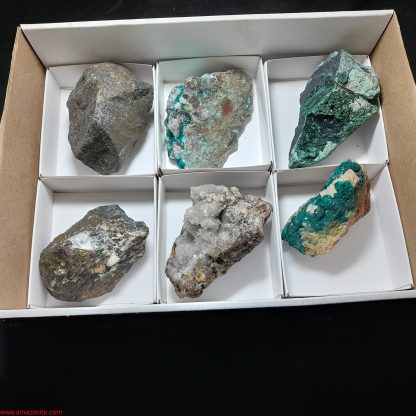 One Box Of 6 Assorted Mineral Specimens Katy Crawford