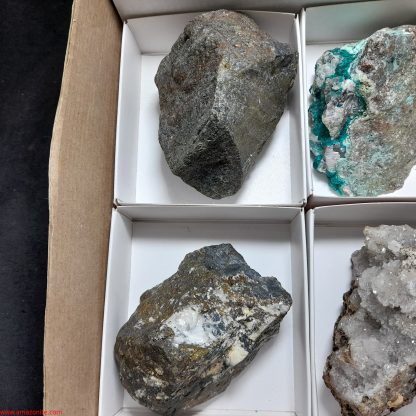 One Box Of 6 Assorted Mineral Specimens Katy Crawford - Image 3