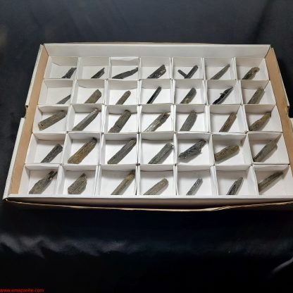 One Box Of 35 Aegerine Mineral Specimens From Malawi - Image 2