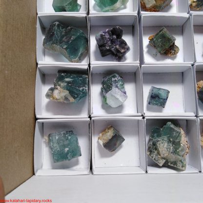 One Box of 35 Fluorite Mineral Specimens From Namibia - Image 4