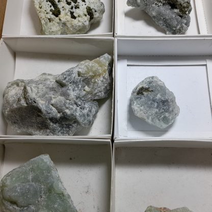 One Box Of 12 Prehnite Mineral Specimens From Mali    Skye Simpson - Image 4