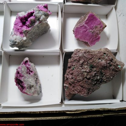 One Box of 12 Colbaltion Calcite Mineral Specimens From Congo Josh Meyers - Image 2