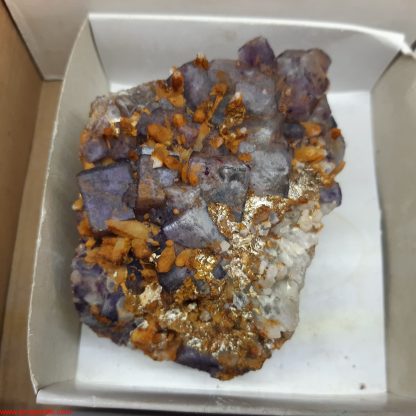 One  Box of 6 Leopard Fluorite Mineral Specimens From Namibia - Image 8