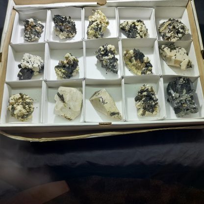 One Box Of 15 Aegerine/Feldspar Mineral Specimens