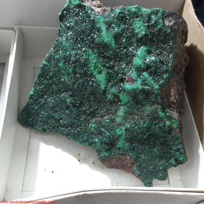 One Box of 19 Assorted Mineral specimens From Congo (Malachite/Chryscolla/Colbaltion Calcite) Amanda Augustyniak - Image 5