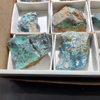 One Box Of 12 Shattuckite Mineral Specimens From Erongo,Namibia - Image 4