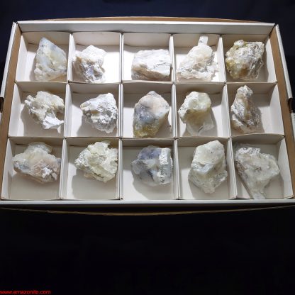 One Box of 15 Opal Mineral Specimens From Namibia