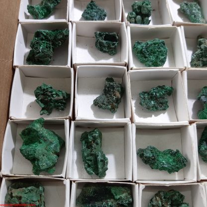 One Box of 54 Malachite Mineral Specimens From Congo (Gregory Barton) - Image 6