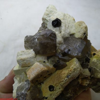 Feldspar with Tourmaline and Quartz Mineral specimen From Namibia - Image 3