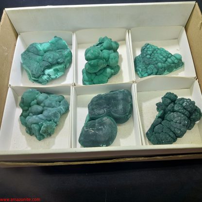 One Box Of 6 Malachite Mineral Specimens From Congo - Image 2