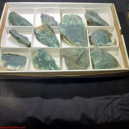 (wm03481) One Box Of 12 Swazi Jade Mineral Specimens From South Africa (Amanda and Tristan) - Image 2