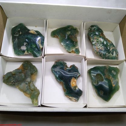 (WM03625) One Box of 6 Mtorolite Mineral Specimens From Zimbabwe Josh Meyers