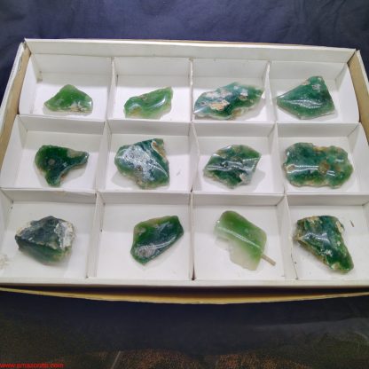 (WM03635) One Box of 12 Mtorolite Mineral Specimens From Zimbabwe Josh Meyers