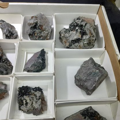 (WM03692) One Box Of 18 Libethenite Mineral Specimens From Congo Rachel Linderman - Image 7