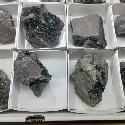 (WM03706) One Box Of 15 Libethenite Mineral Specimens From Congo (Neteru Hathor) - Image 5