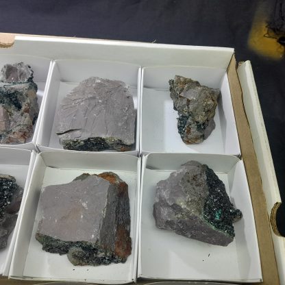 (WM03706) One Box Of 15 Libethenite Mineral Specimens From Congo (Neteru Hathor) - Image 7
