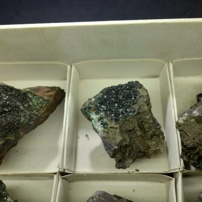 (WM03720) One Box Of 6 Libethenite Mineral Specimens From Congo - Image 6