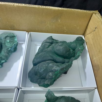 (WM03735) One Box Of 6 Malachite Mineral Specimens From Congo - Image 7