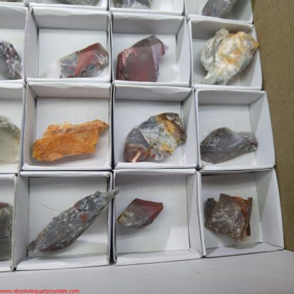 (WM03676) One Box of 35 Bloodstone Mineral Specimens (Karen Spencer) - Image 3