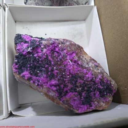 (WM03677) One Box of 6 Colbaltion Calcite Mineral Specimens From Congo Demetrius Reeves - Image 3