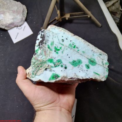 Large Druzzy Quartz on Chrysocolla From Congo (Elizabeth Hazel)