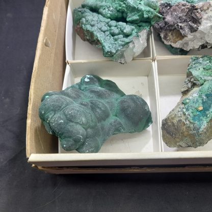 (WM03800) One Box Of 6 Malachite Mineral Specimens From Congo Erin Mohlstrom - Image 4