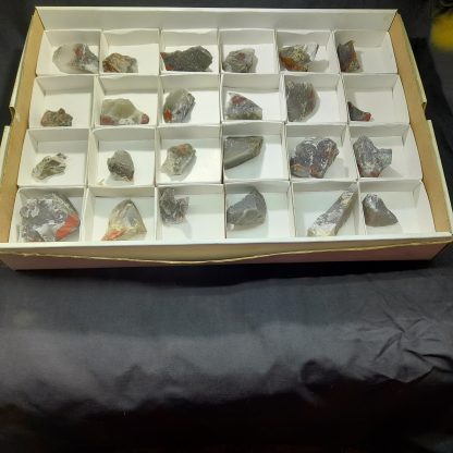 (WM03848) One Box Of 24 Bloodstone Mineral Specimens From South Africa Steven Barr - Image 2