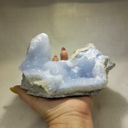(LGM040) Blue Lace Agate Mineral Specimen From Malawi Katy Crawford - Image 6