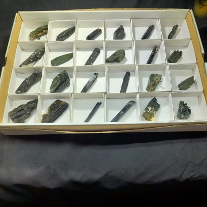 (WM03878) One Box Of 24 Aegerine Mineral Specimens From Malawi - Image 2