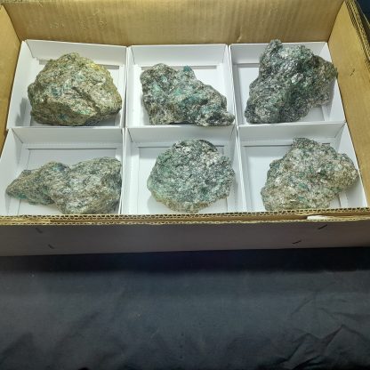 (WM03882) One Box Of 6 Emerald/Mica Mineral Specimens From Zimbabwe Vikki Stelfox - Image 2
