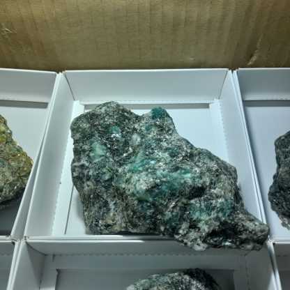 (WM03882) One Box Of 6 Emerald/Mica Mineral Specimens From Zimbabwe Vikki Stelfox - Image 6