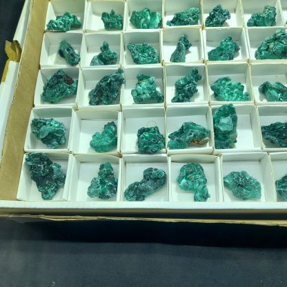 (WM03886) One Box Of 60 Malachite Mineral Specimens From Congo Katy Rose Crawford - Image 4