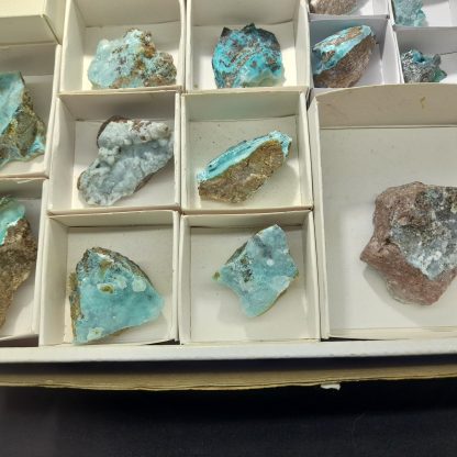 (WM03918) One Box Of 28 Chrysocolla Mineral Specimens From Congo - Image 5