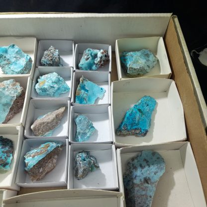 (WM03918) One Box Of 28 Chrysocolla Mineral Specimens From Congo - Image 7