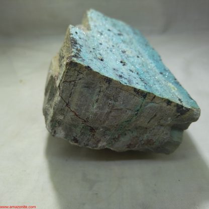 (LGM047) Big Druzzy Quartz on Chrysocolla Mineral Specimen (Congrats on your TSI Chip Fryer) - Image 5