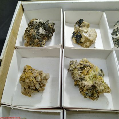 (WM03960) One Box of 15 Aegerine/Feldspar Mineral Specimens With Quartz Included From Malawi Rachel Linderman - Image 7