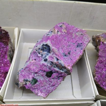 (WM03966) One Box of 6 Colbaltion Calcite Mineral Specimens From Congo - Image 7