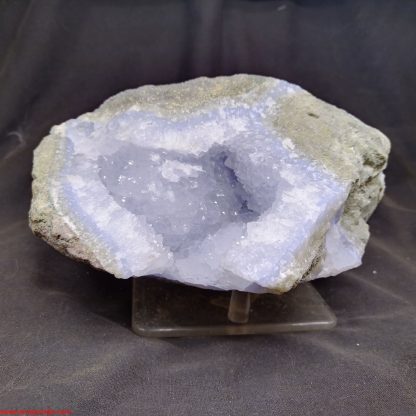 (LGM063) Big Blue Lace Agate Mineral Specimen From Malawi Wendy Carlos