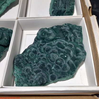 (WM03998) One Box Of 6 Botryoidal Malachite Mineral Specimens From Congo - Image 8