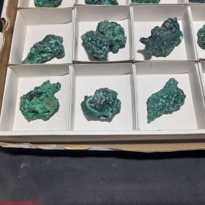 (WM04004) One Box Of 15 Malachite Mineral Specimens From Congo - Image 3