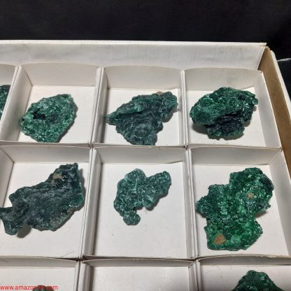 (WM04004) One Box Of 15 Malachite Mineral Specimens From Congo - Image 5