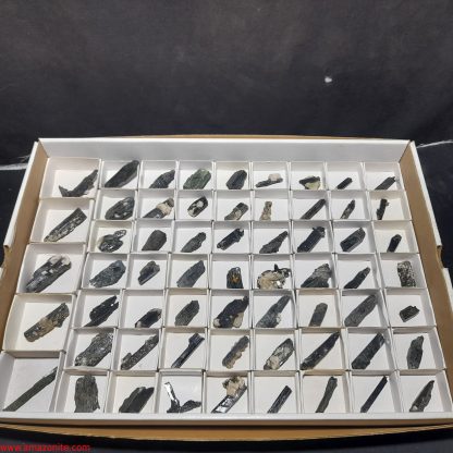 (WM04012) One Box Of 61 Aegerine/Feldspar Mineral Specimens From Malawi  Rachel Linderman