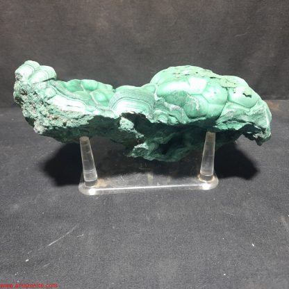 (LGM068) Botryoidal Malachite Mineral Specimen From Congo Chip Fryer - Image 4